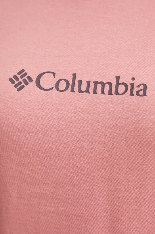 Columbia longsleeve din bumbac roz 2013481