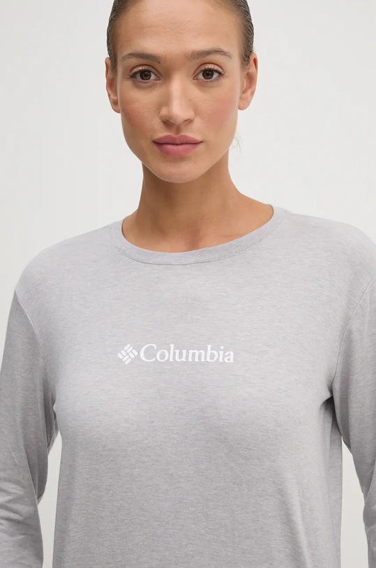 Columbia longsleeve din bumbac North Cascades gri 2013481