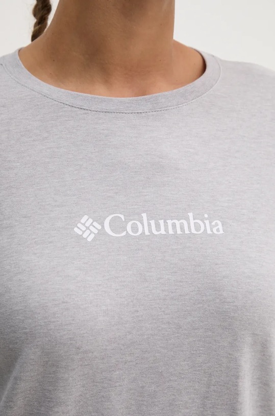 Columbia longsleeve din bumbac North Cascades 2013481 gri