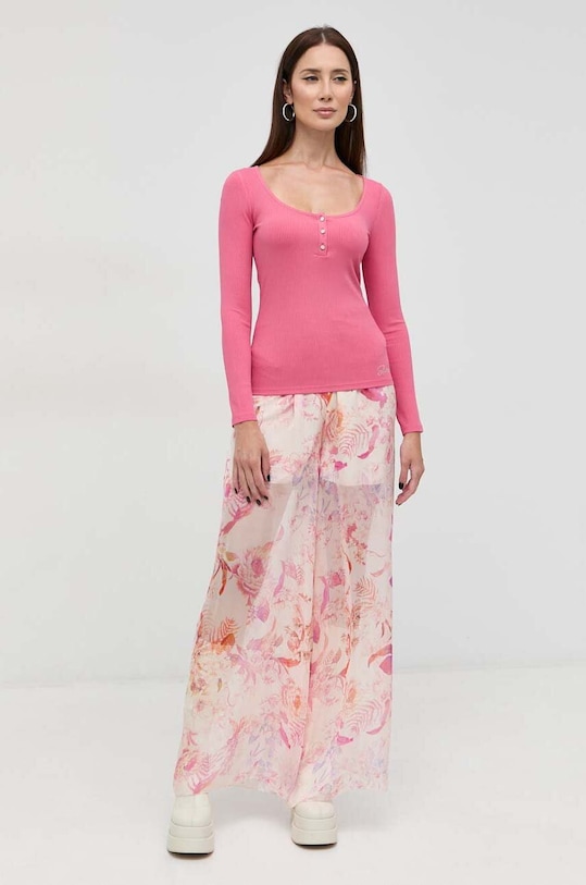 Лонгслив Guess W2YP46.KBCO2 розовый SS24