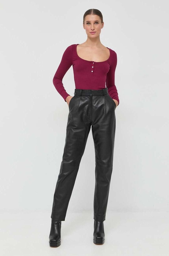 Guess longsleeve W2YP46.KBCO2 burgundia SS24