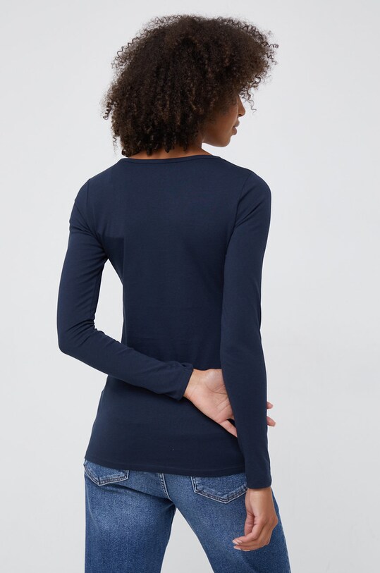 Oblačila Bombažna majica z dolgimi rokavi Pepe Jeans PL505306.594 mornarsko modra
