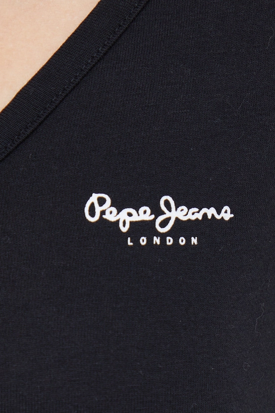 Pamučna majica dugih rukava Pepe Jeans PL505306.999 crna