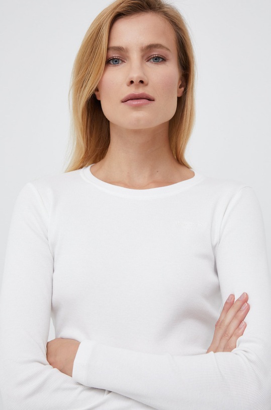 Pepe Jeans longsleeve alb PL505304.800