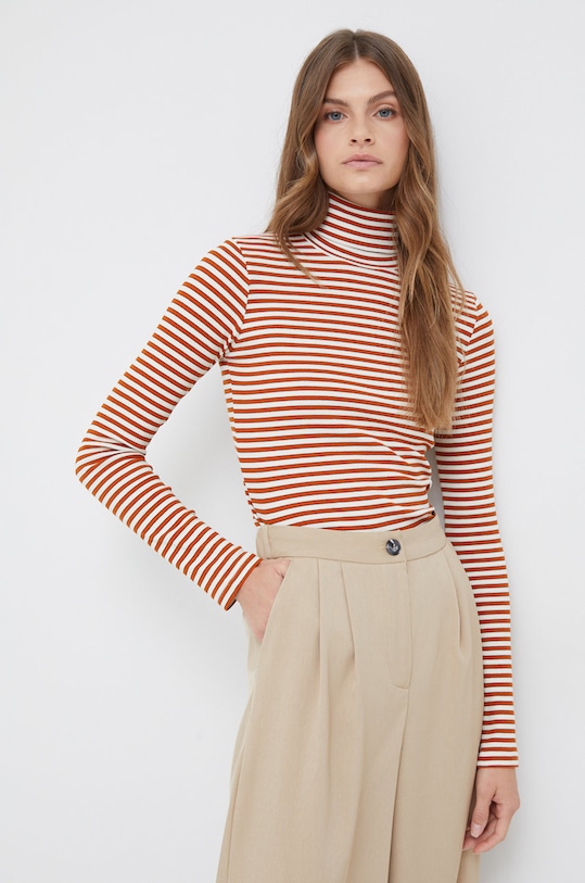 Pepe Jeans hosszú ujjú elasztánnal bézs PL505309.0AA