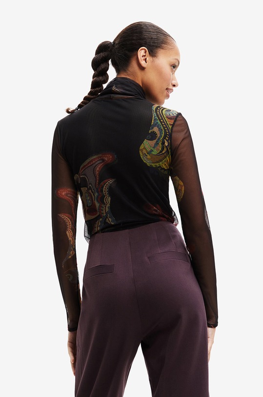 Desigual longsleeve czarny 22WWTK39