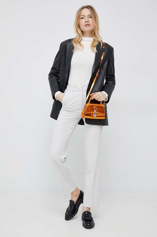 Longsleeve Tommy Hilfiger WW0WW36138.9BYY λευκό AW22