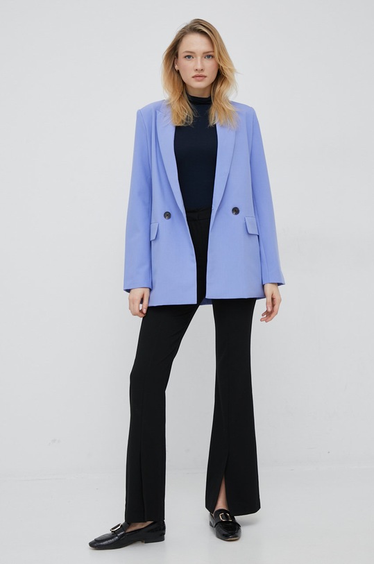Tričko s dlouhým rukávem Tommy Hilfiger WW0WW36138.9BYY námořnická modř AW22