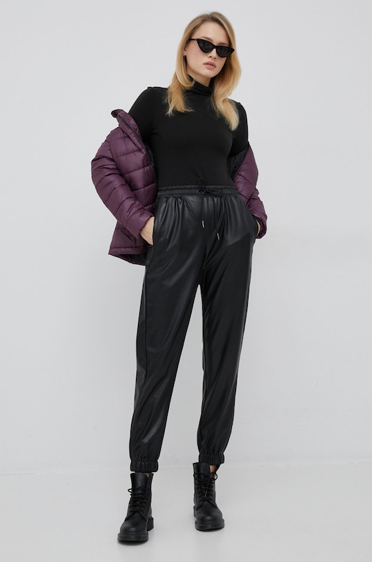 Tričko s dlouhým rukávem Tommy Hilfiger WW0WW36138.9BYY černá AW22