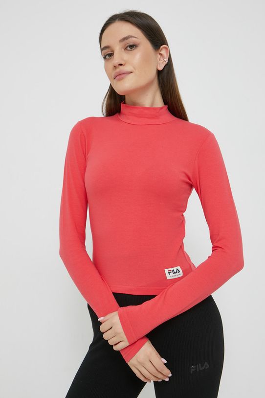 Fila longsleeve z elastanem pomarańczowy FAW0248