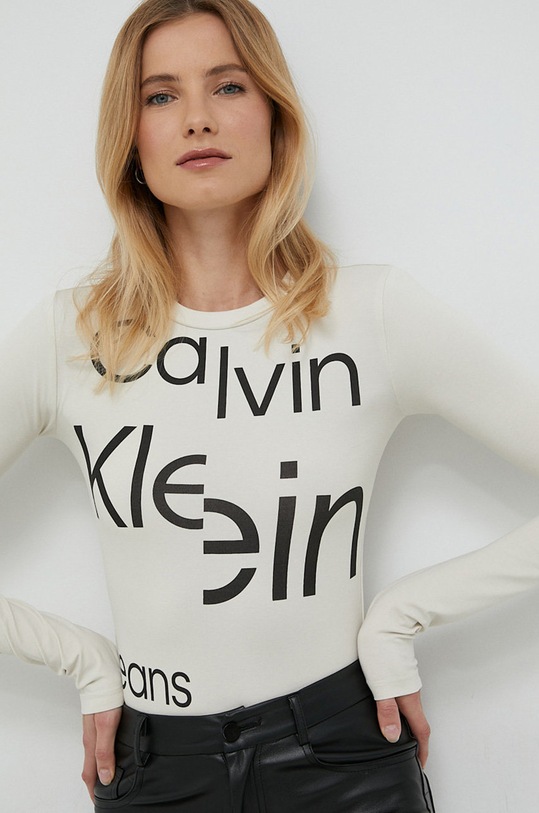 Calvin Klein Jeans body J20J219800.9BYY beżowy