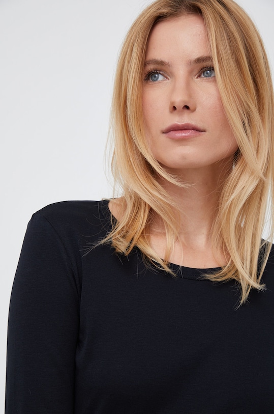 Лонгслів United Colors of Benetton чорний 3GA2E16F9.100