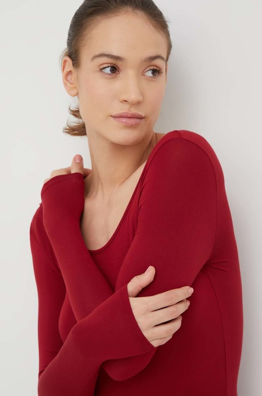 Oblečení Tričko s dlouhým rukávem Calvin Klein Underwear 000QS6852E.9BYY burgundské