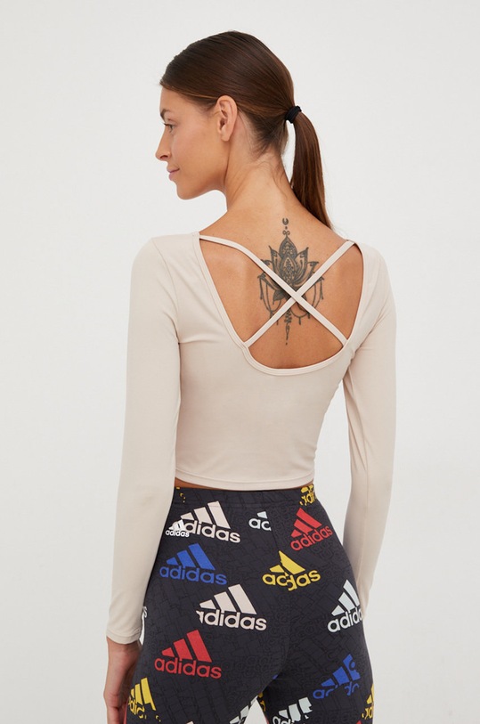 Odzież 4F longsleeve do jogi H4Z22.TSDL019 beżowy