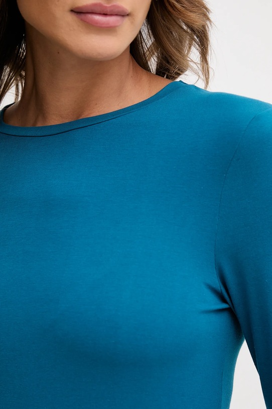 United Colors of Benetton longsleeve turkusowy 3ZQM3M858.100