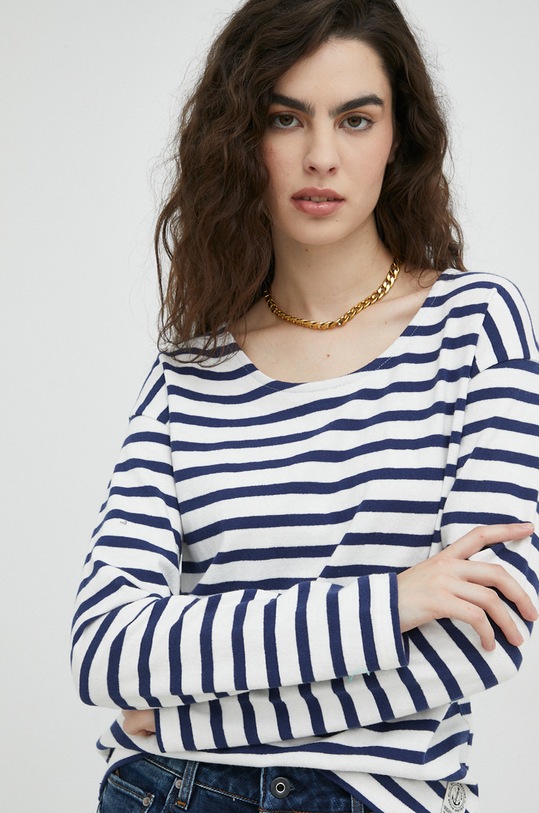 Deus Ex Machina longsleeve bawełniany biały DLF221555