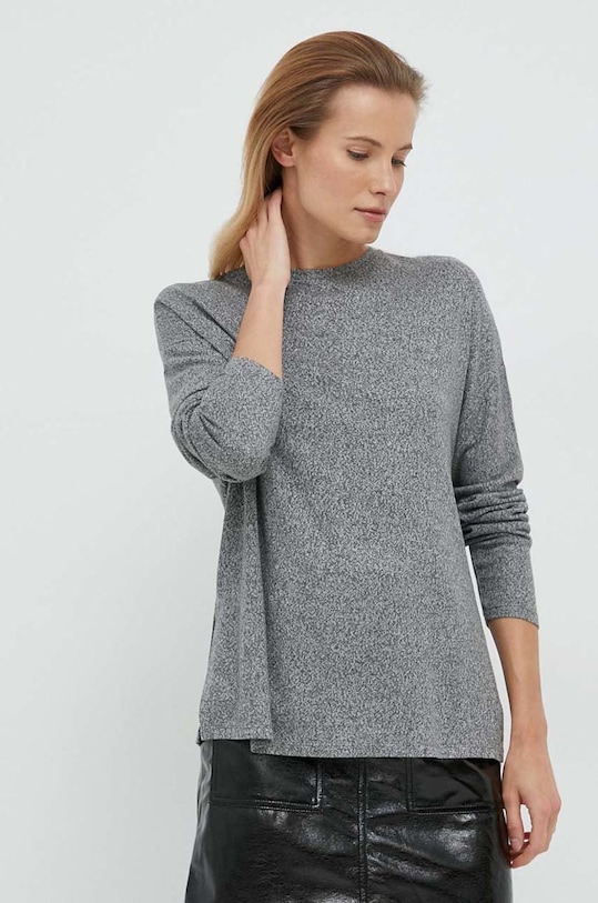 United Colors of Benetton longsleeve z elastanem szary 3JLVD102E.907