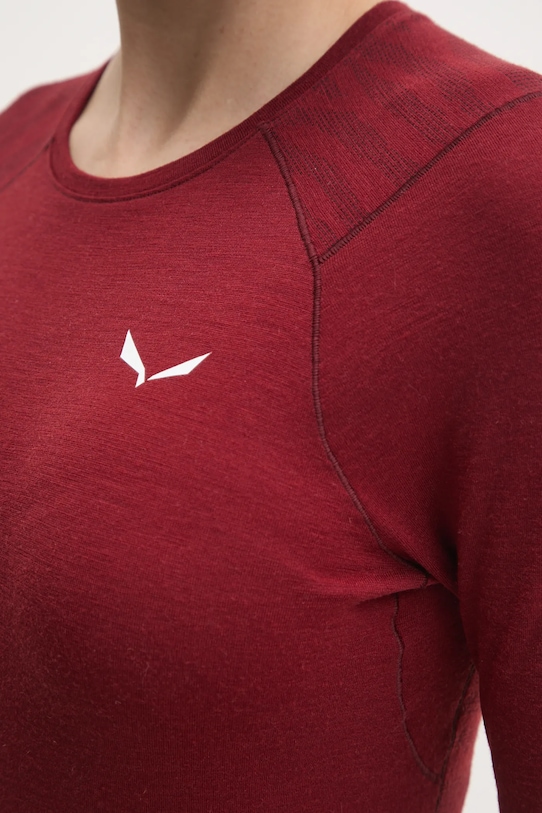Функциональный лонгслив Salewa Cristallo 00.0000028206 бордо