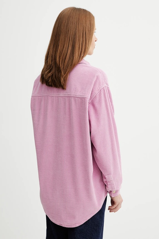 Odzież American Vintage longsleeve bawełniany GAMI28 bordowy