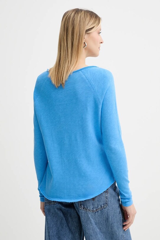 Odzież American Vintage longsleeve bawełniany SON31G fioletowy