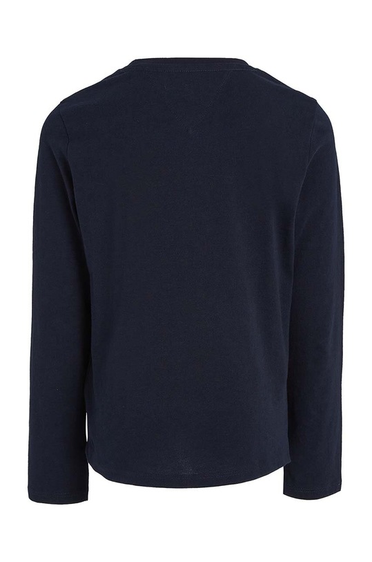 Tommy Hilfiger longsleeve bawełniany dziecięcy KG0KG05247.9BYY granatowy AW22