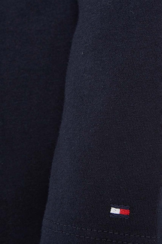 Dievča Detská bavlnená košeľa s dlhým rukávom Tommy Hilfiger KG0KG05247.9BYY tmavomodrá