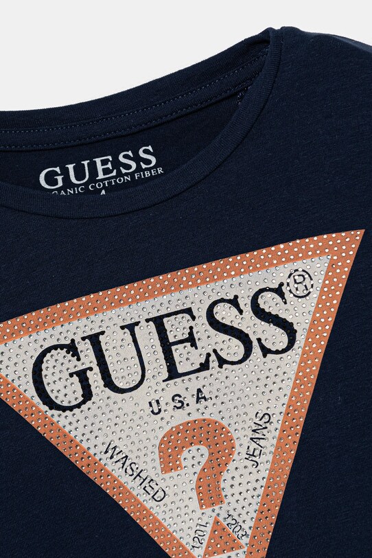 Дівчинка Дитячий лонгслів Guess J2YI50.K6YW1 темно-синій