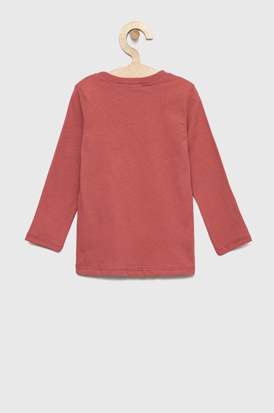 United Colors of Benetton longsleeve bawełniany dziecięcy 3VR5G106M.P różowy AW22
