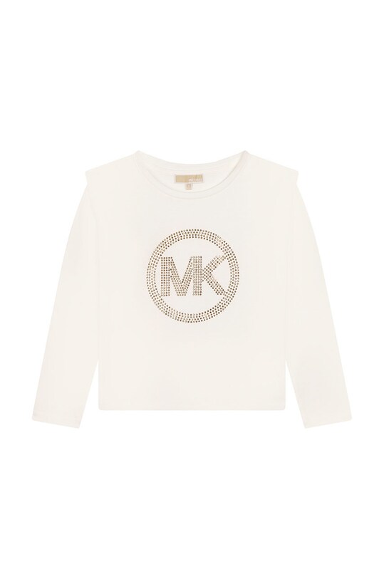 Michael Kors longsleeve din bumbac pentru copii imprimeu alb R15122.156