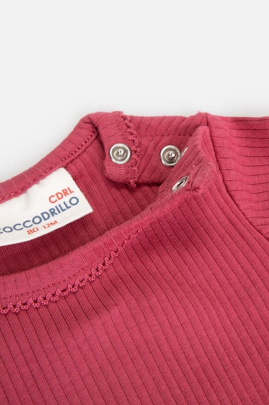 Dziewczynka Coccodrillo longsleeve niemowlęcy ZC2143105WON bordowy