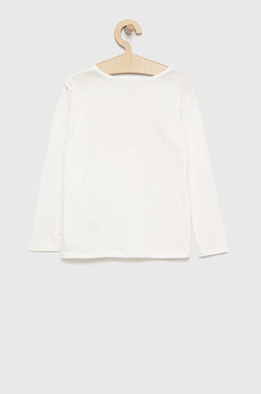 Roxy longsleeve bawełniany dziecięcy ERGZT03904 biały AW22