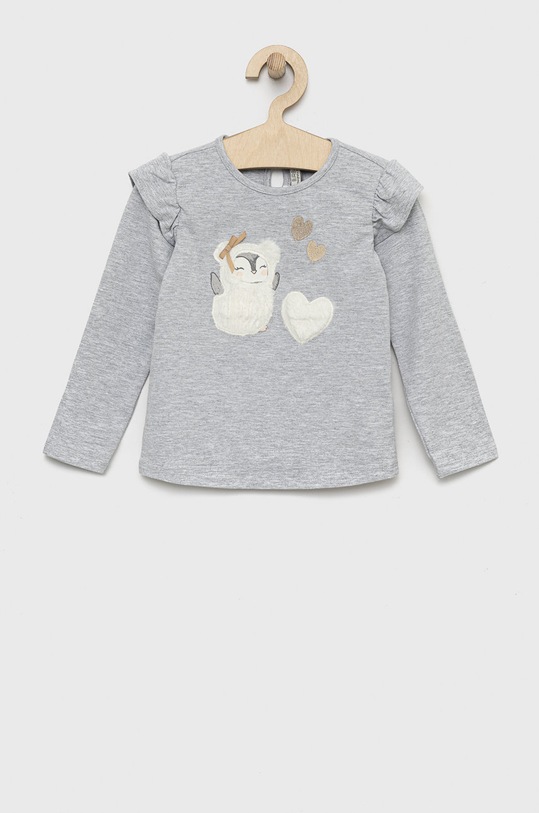 Μακρυμάνικο μωρού Birba&Trybeyond απλικέ γκρί 999.54082.00.