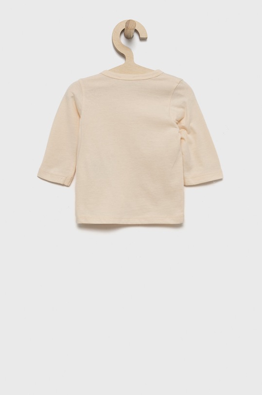 United Colors of Benetton longsleeve bawełniany dziecięcy 3ATNA100W.W różowy AW22