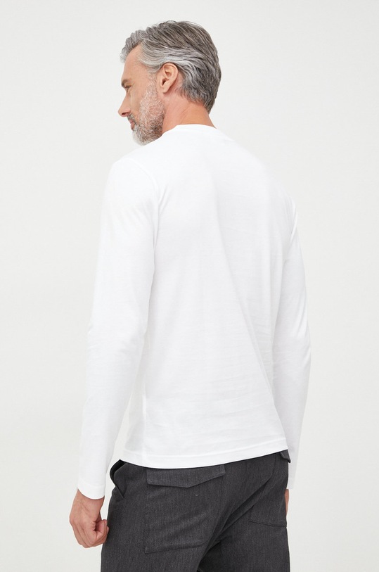 Oblečenie Bavlnené tričko s dlhým rukávom Calvin Klein K10K109735.9BYY biela