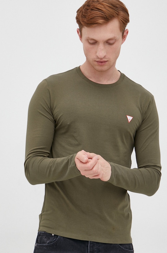 Guess longsleeve z elastanem zielony M2YI28.J1311