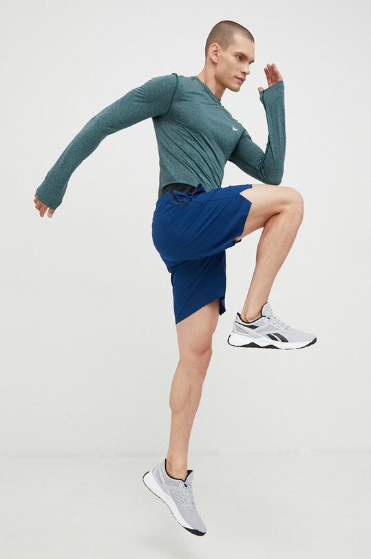 Лонгслив для тренировок Reebok United By Fitness Speed Myoknit HK0000 зелёный AW22