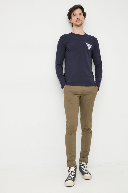 Guess longsleeve M2BI42.J1314 granatowy AW22