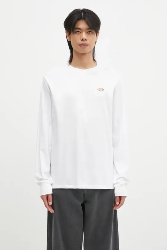 Dickies top a maniche lunghe in cotone regolare bianco DK0A4Y4RWHX1