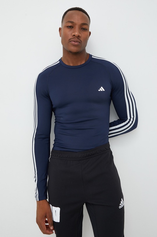 Majica dugih rukava za trening adidas Performance HJ9912 mornarsko plava AW22