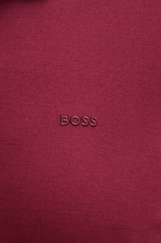 BOSS longsleeve din bumbac 50468392 burgundia AA00