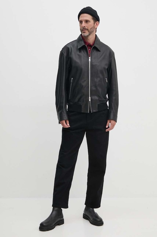 Îmbrăcăminte BOSS longsleeve din bumbac 50468392 burgundia