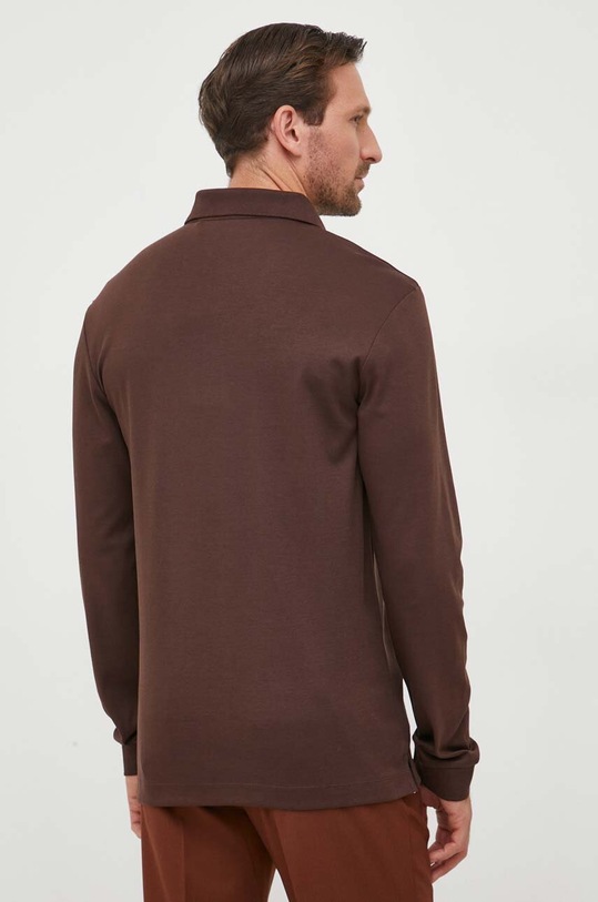 Odzież BOSS longsleeve bawełniany Pado 30 50468392 brązowy