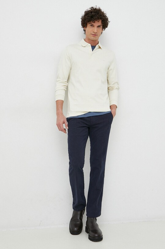 BOSS longsleeve din bumbac 50468392 bej AA00