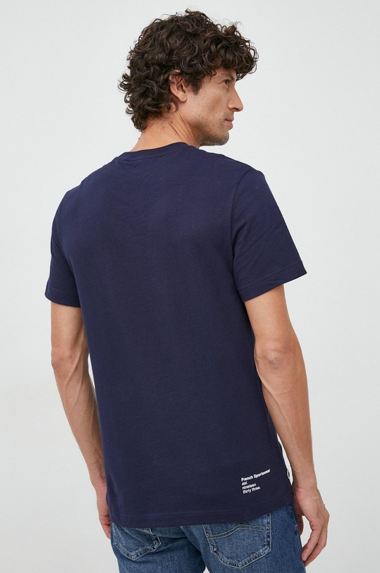 Дрехи Памучна тениска Lacoste TH9665 тъмносин