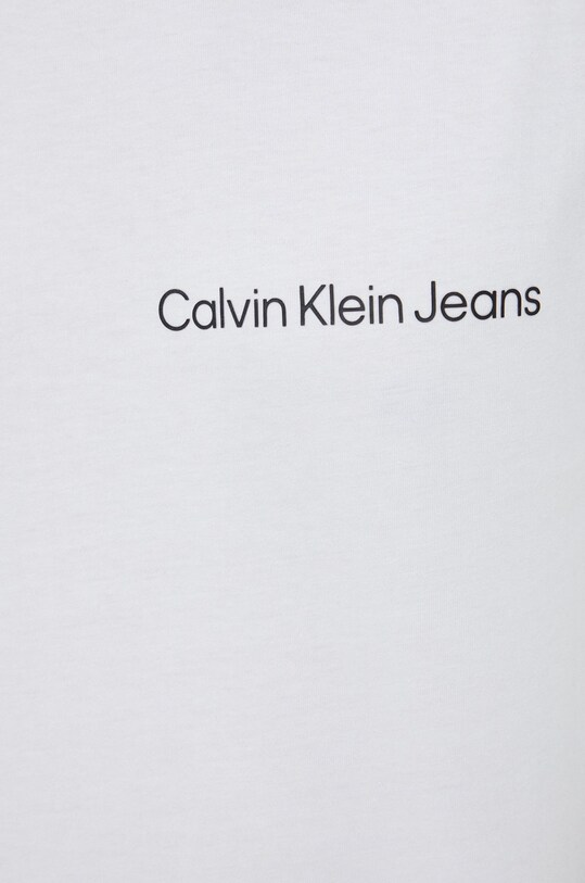 Памучна блуза с дълги ръкави Calvin Klein Jeans J30J321707.9BYY бял