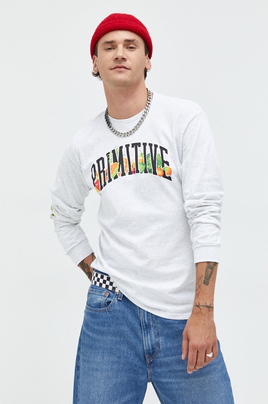 Лонгслив Primitive regular серый papfa2214.ashht