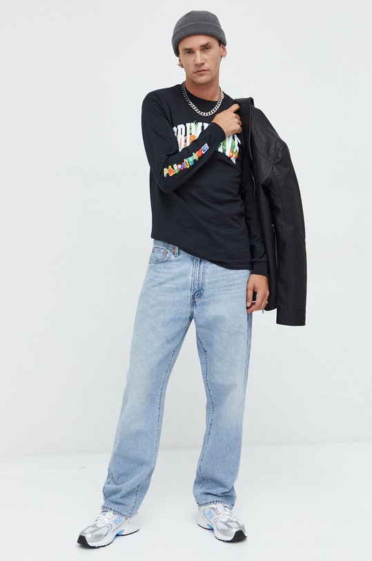 Бавовняний лонгслів Primitive papfa2214.blk чорний AW22