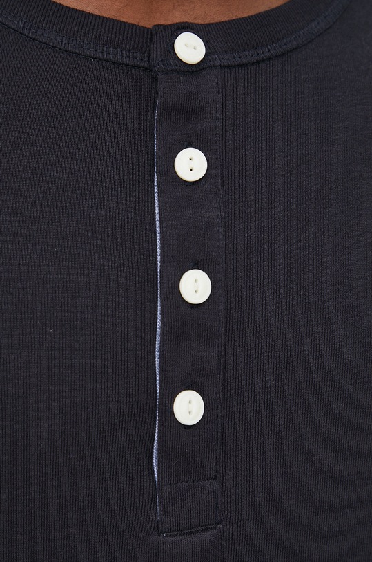 Lindbergh longsleeve bawełniany czarny 30.420095.BLACK