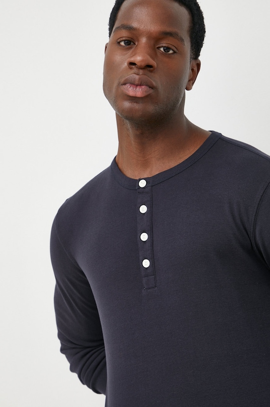 Хлопковый лонгслив Lindbergh хлопок тёмно-синий 30.420095.NAVY