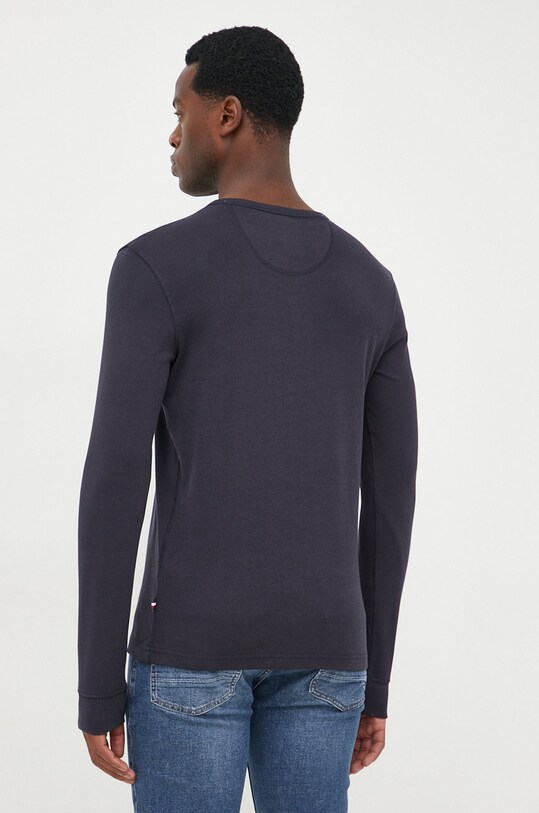 Odzież Lindbergh longsleeve bawełniany 30.420095.NAVY granatowy